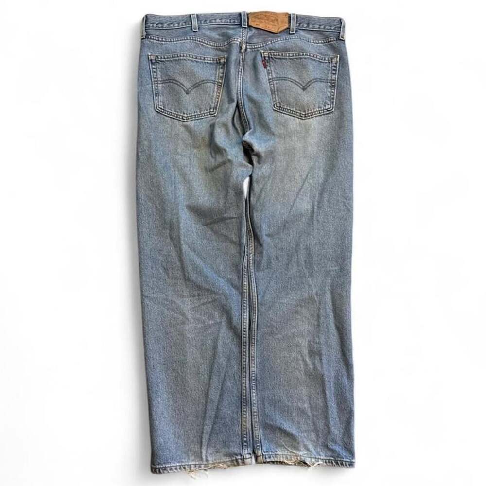 Vintage Levi's 501 Light Wash Button Fly Denim Jeans 40x30